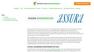 
                            7. Assura Krankenkasse | Zusatzversicherung | …