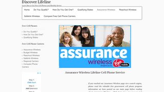 
                            6. Assurance Wireless - Get a Free Cell Phone+350 …