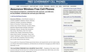 
                            4. Assurance Wireless Phones - - Free Government Cell Phones