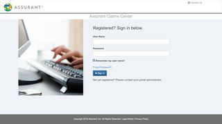 
                            7. Assurant Claims Center|Login