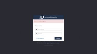 
                            5. Assure Disability: Log In