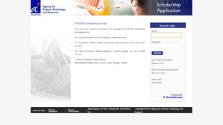 
                            2. A*STAR Scholarship Applicant Portal