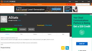 
                            7. AStats download | SourceForge.net