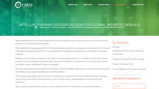 
                            8. Astellas Pharma chooses Acquia for global websites rebuild