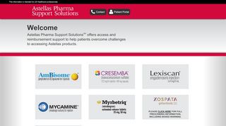 
                            1. Astellas Pharma Support Solutions   Welcome