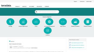 
                            5. Aster Connector for Oracle - Teradata Community