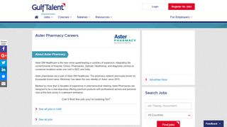 
                            9. Aster Pharmacy Careers & Jobs | GulfTalent