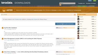 
                            6. Aster | Teradata Downloads