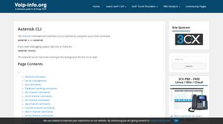 
                            4. Asterisk CLI - VoIP-Info