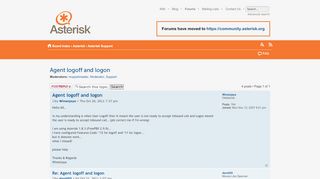 
                            7. Asterisk Forums • View topic - Agent logoff and logon