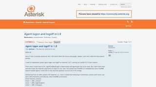 
                            8. Asterisk Forums • View topic - Agent logon and …