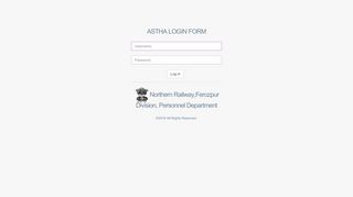 
                            5. ASTHA LOGIN FORM - asthafzr.in