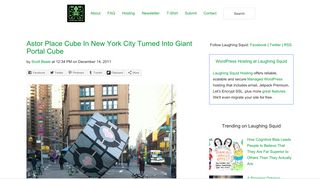 
                            7. Astor Place Cube In New York City Turned Into Giant Portal Cube