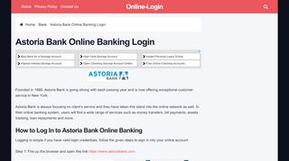 
                            7. Astoria Bank Online Banking Login - radiolounge.ca