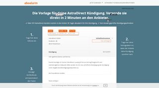 
                            3. AstraDirect online kündigen | Kündigungsgarantie