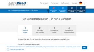 
                            4. AstraDirect Schließfach mieten