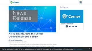 
                            7. Astria Health Joins the Cerner CommunityWorks Family