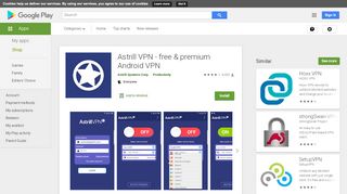 
                            6. Astrill VPN - free & premium Android VPN - play.google.com