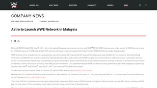 
                            6. Astro to Launch WWE Network in Malaysia – World Wrestling ...