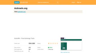
                            6. Astrowin.org: AstroWin - Free Astrology Tools - Easy Counter