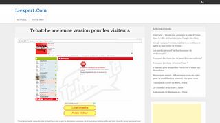 
                            5. Astuce :--> Tchatche ancienne version pour tous …