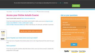 
                            4. Astutis Online Course Login - Access Your Course Here