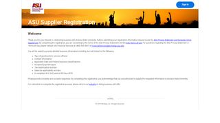 
                            9. ASU Supplier Registration