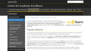 
                            4. AsULearn | Center for Academic Excellence