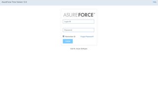 
                            3. AsureForce Time Version 12.0 - User Login