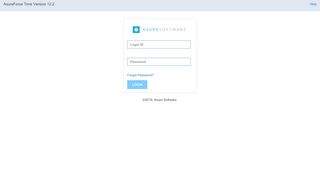 
                            6. AsureForce Time Version 12.2 - User Login - Asure Software