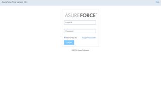 
                            6. AsureForce Time Version 12.3 - User Login