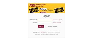 
                            4. ASURITE Sign-In - Arizona State University