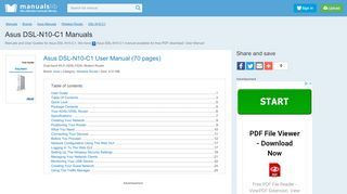 
                            9. Asus DSL-N10-C1 Manuals