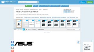 
                            8. ASUS EA-N66 SETUP MANUAL Pdf Download.