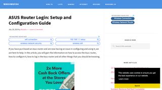 
                            6. ASUS Router Login: Setup and Configuration Guide - WindowsFish