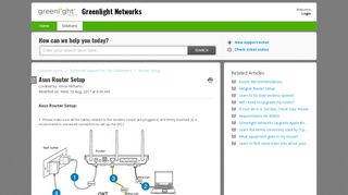 
                            2. Asus Router Setup : Greenlight Networks