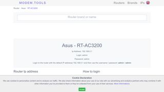 
                            5. Asus RT-AC3200 Default Router Login and Password