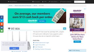 
                            4. ASUS RT-N16 Default Password & Login, Manuals ...