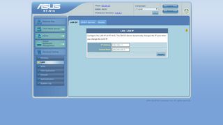 
                            9. ASUS Wireless Router RT-N16 - LAN IP