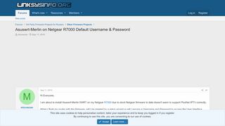
                            9. Asuswrt-Merlin on Netgear R7000 Default Username & Password ...