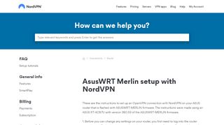 
                            1. AsusWRT Merlin setup with NordVPN | NordVPN Customer ...