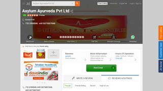 
                            5. Asylum Ayurveda Pvt Ltd, Ganesh Peth - Ayurvedic Medicine ...