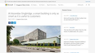 
                            8. At Ascendas-Singbridge, a smart building is only as smart as it is ...