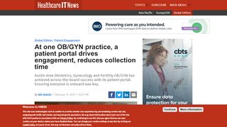 
                            6. At one OB/GYN practice, a patient portal drives engagement, reduces ...