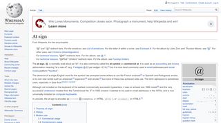 
                            1. At sign - Wikipedia