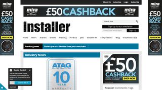 
                            5. ATAG introduces 10 year warranty across its ... - Installer Magazine