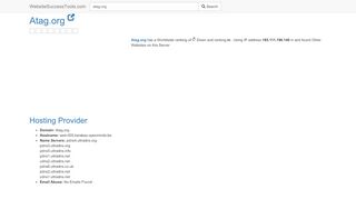 
                            9. Atag.org Error Analysis (By Tools) - WebsiteSuccessTools.com