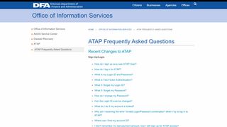 
                            2. ATAP Frequently Asked Questions - Arkansas Department of Finance ...