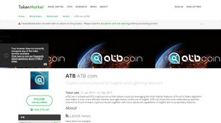 
                            5. ATB coin - ICO over - tokenmarket.net