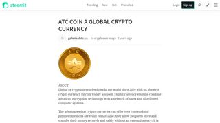 
                            6. ATC COIN A GLOBAL CRYPTO CURRENCY — Steemit